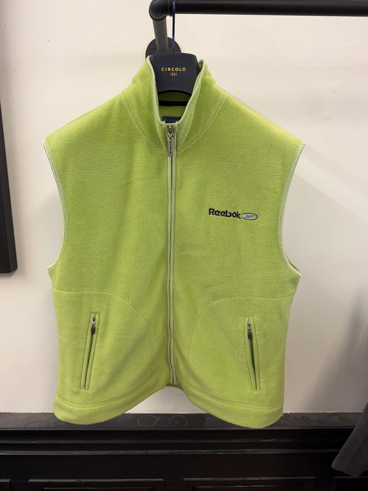 Y2K Reebok fleece gilet (M/12)