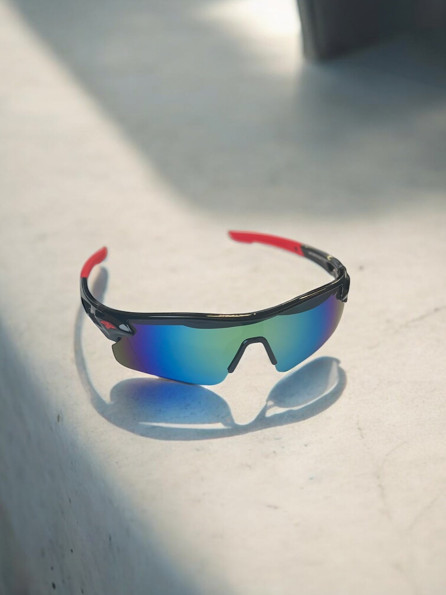 Y2K Chrome Blue Sunglasses