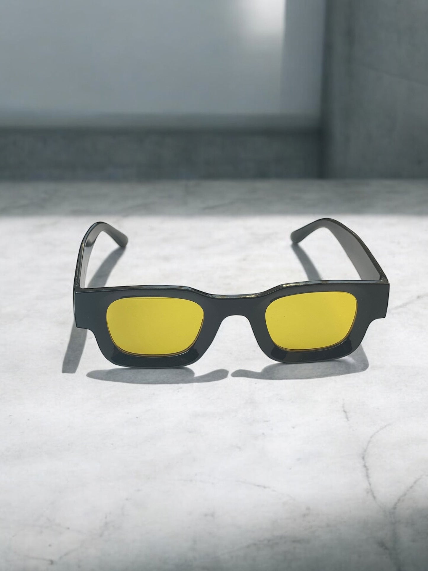 Y2K Black Yellow Sunglasses