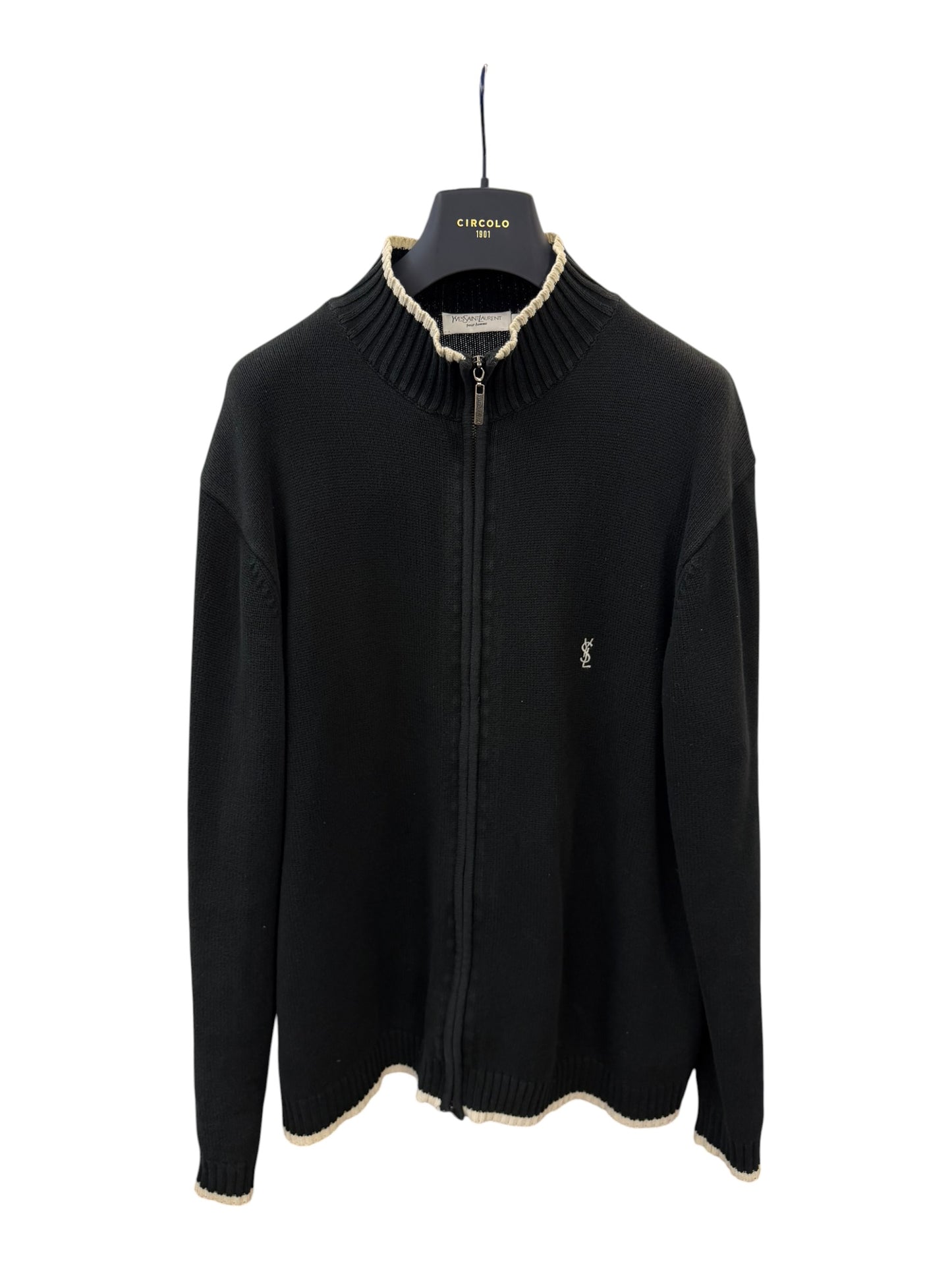 Vintage YSL Zip Through Jumper (L)