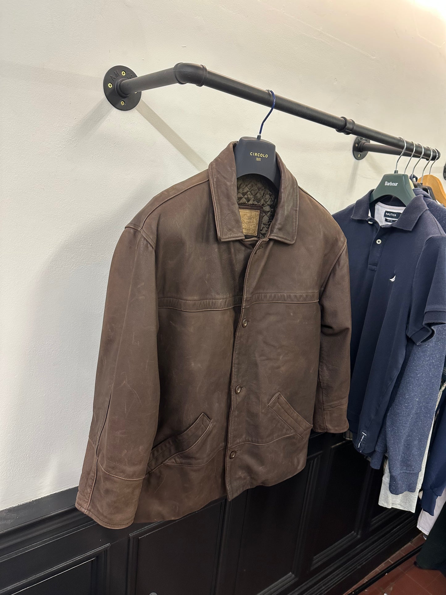 Vintage Marlboro Classics leather jacket (L)