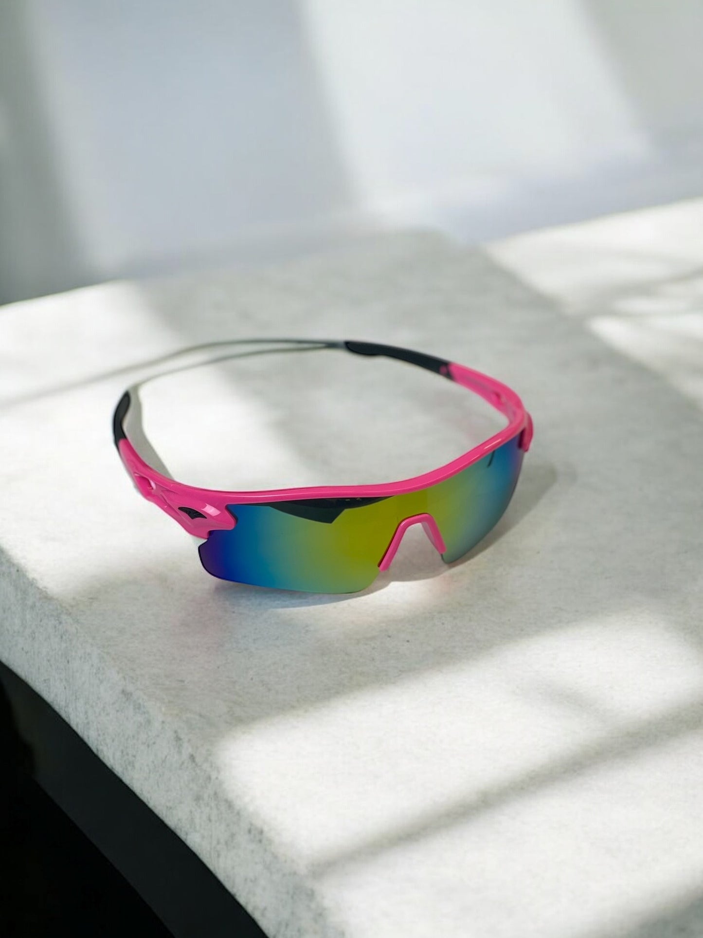 Y2K Pink Chrome Sunglasses
