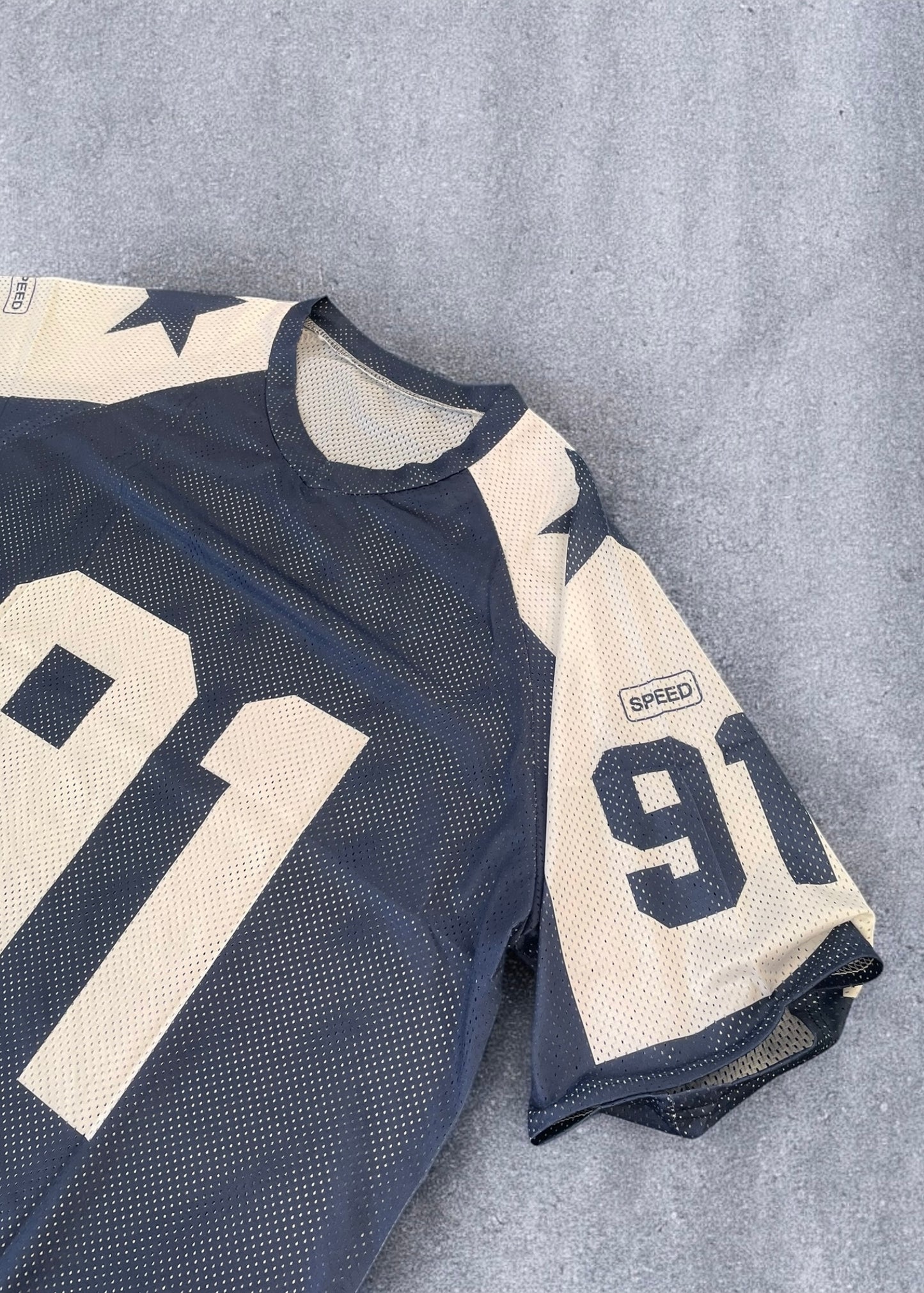 Navy Mesh Jersey (L)
