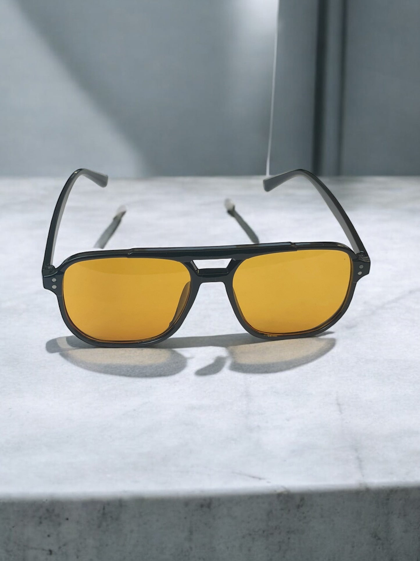 Y2K Orange Black Sunglasses