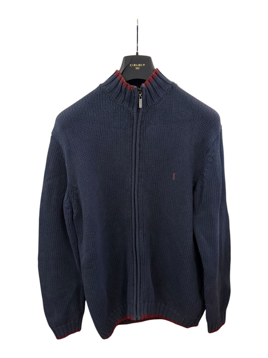 Vintage YSL Knit Zip Through Jumper (XL)