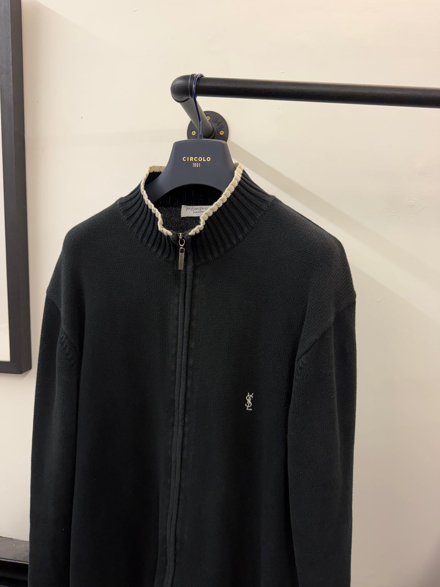Vintage YSL Zip Through Jumper (L)
