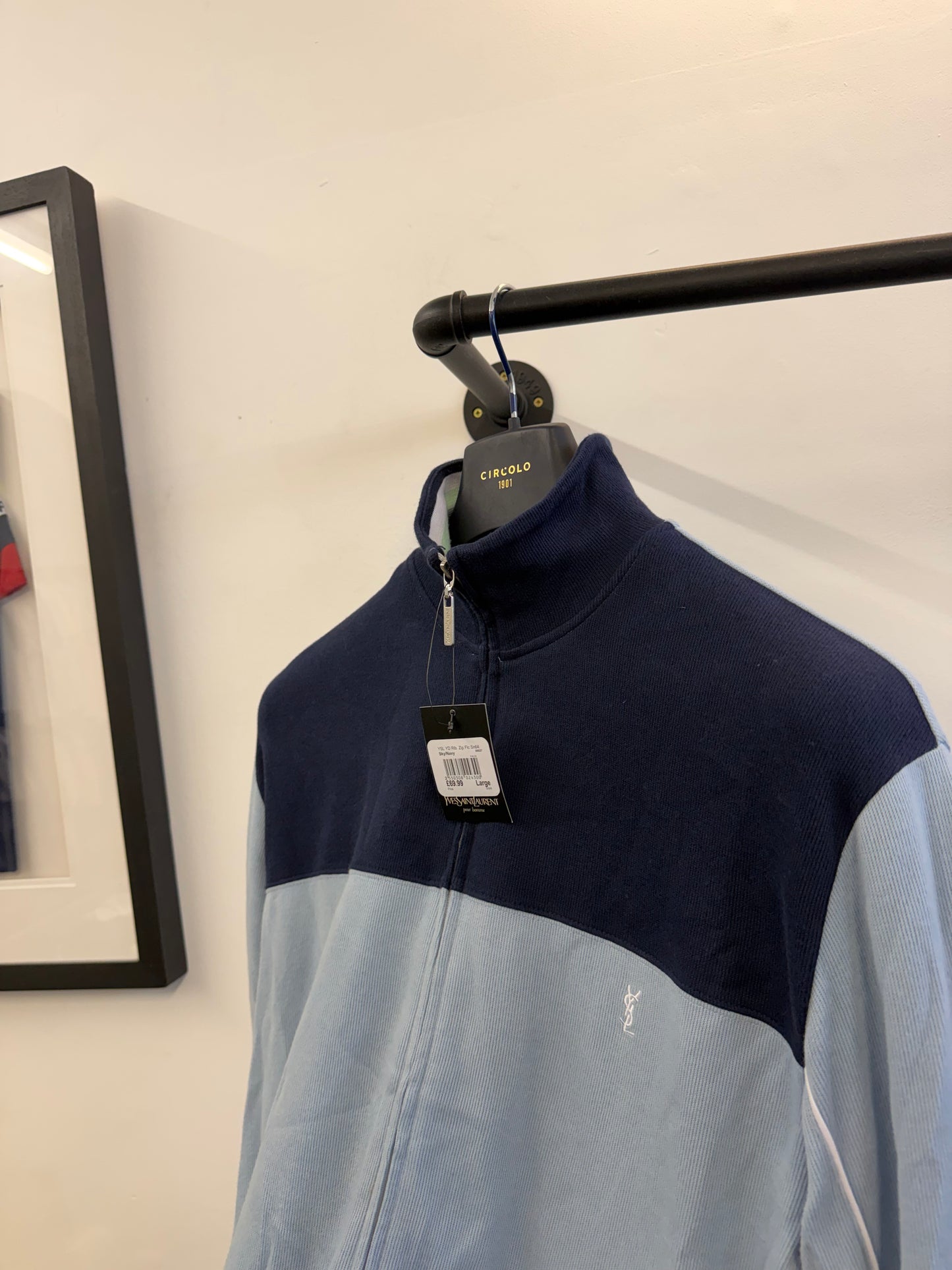 Vintage YSL Zip Through Jumper (L)