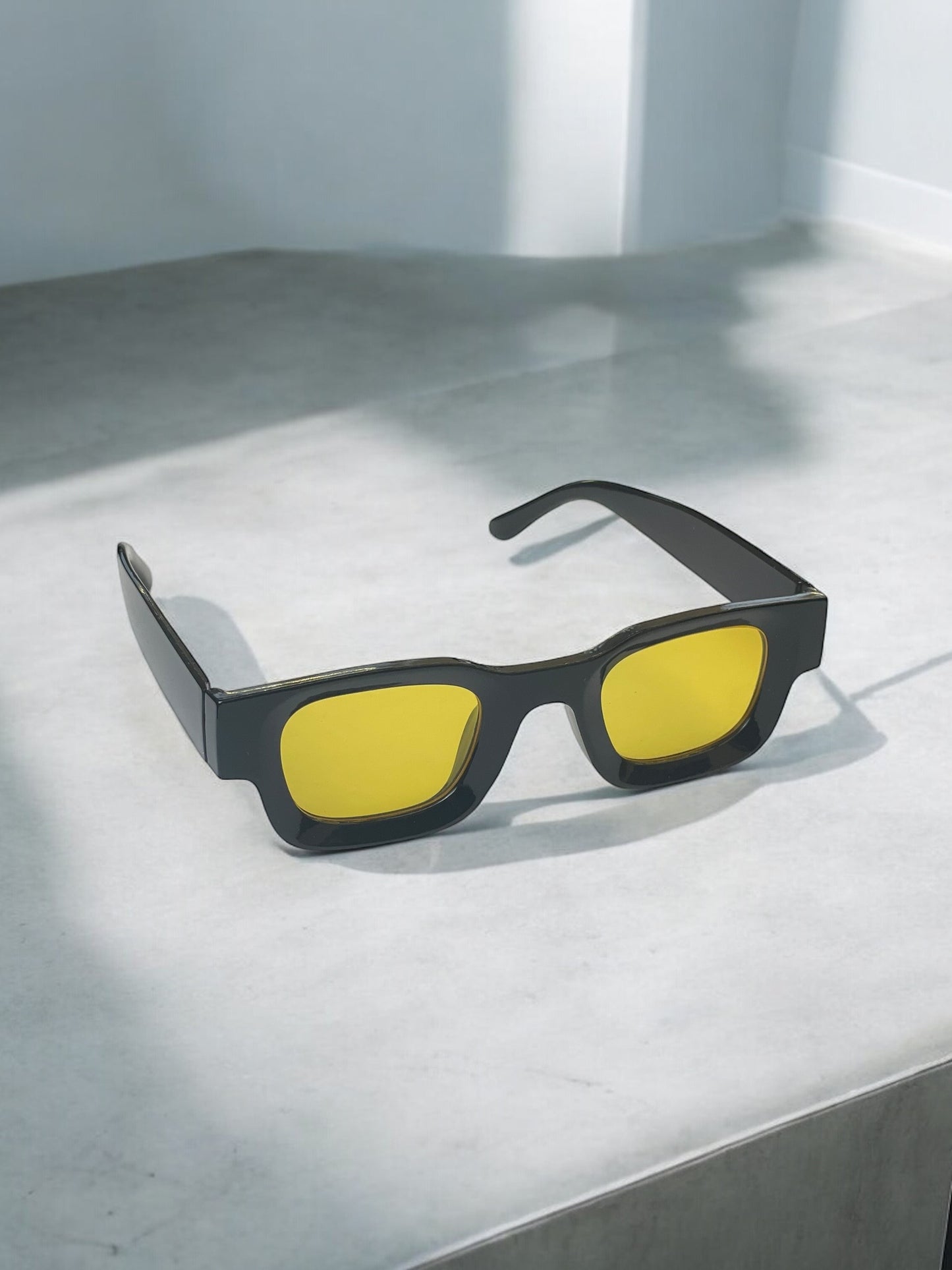 Y2K Black Yellow Sunglasses
