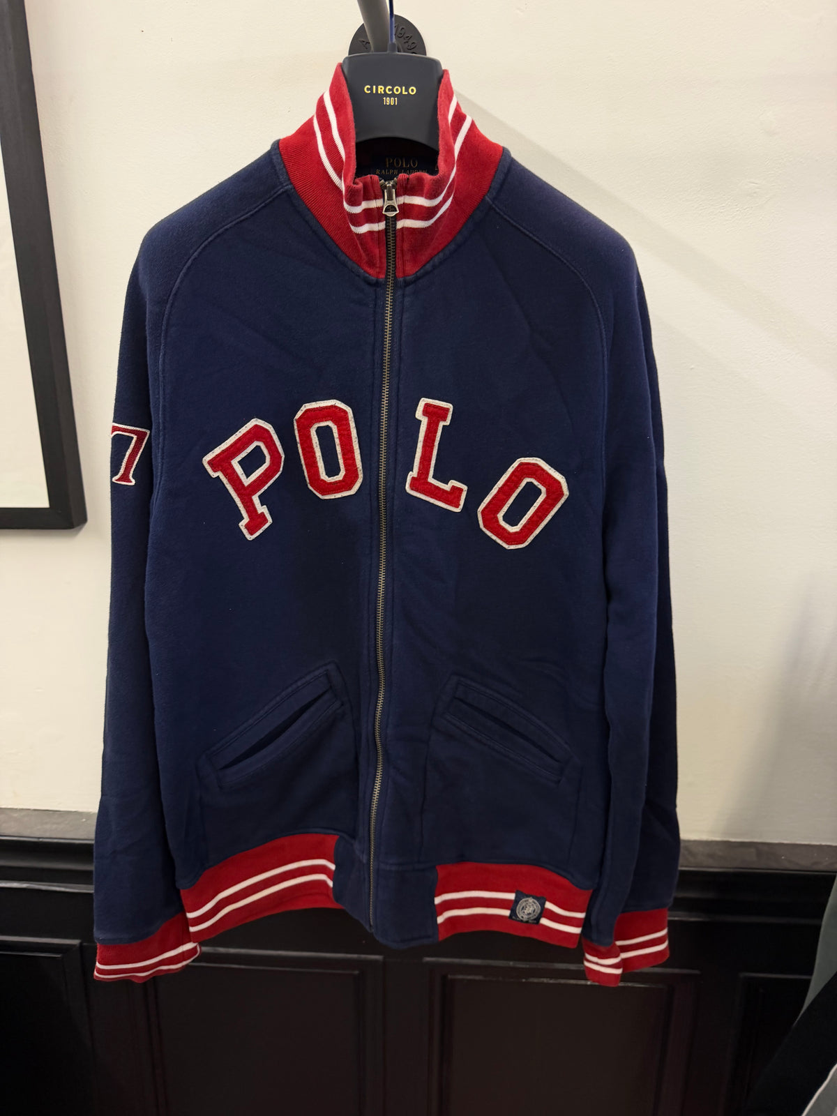Ralph Lauren zip through jumper (L)